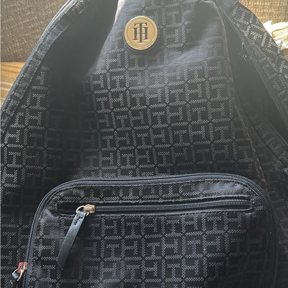 Tommy Hilfiger Monogram Black Backpack
